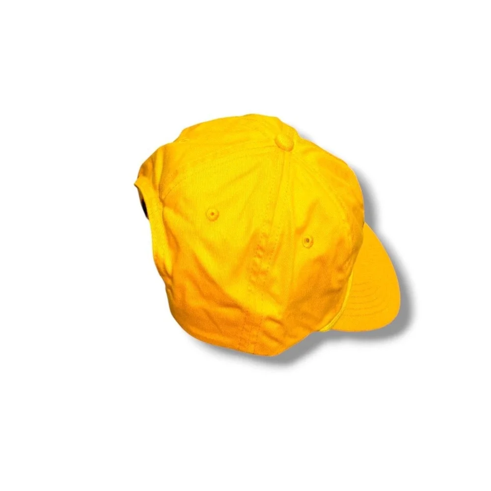 Herschel Supply Co Snapback Hat Unisex OSFM Yellow Rope Logo Patch Cap NWOT